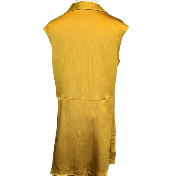NWOT Joie Sleeveless Deep Gold Split-neck Tunic - Picture 6 of 7